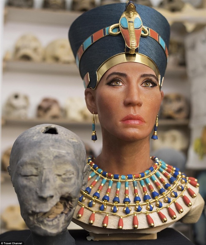 Photos: New 3D reconstruction of Queen Nefertiti stirs ...