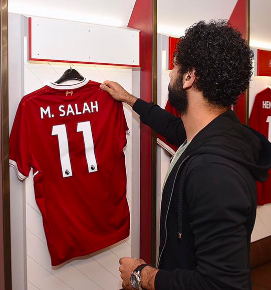 salah signed jersey