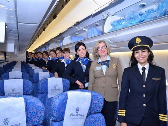 In Photos Egyptair Launches 2 Flights With Women Only Crews For The