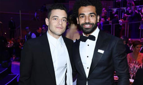 Photos: Egypt's Mohamed Salah, Rami Malik meet in Time magazine celebration - Egypt Independent