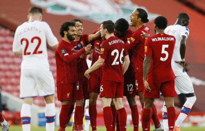 Liverpool Fc Thrashes Crystal Palace 4 0 Moving Closer To Winning Premier League Title Egypt Independent