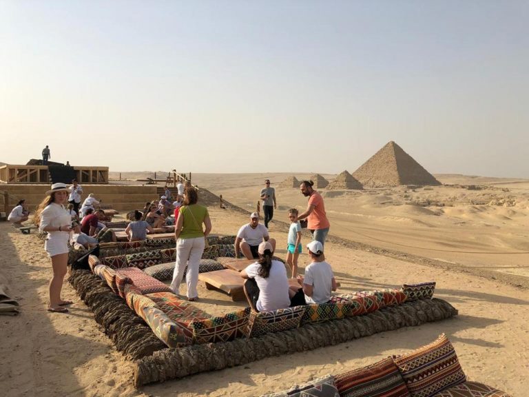 Photos: Nine Pyramids Lounge receives its first tourist groups - Egypt ...