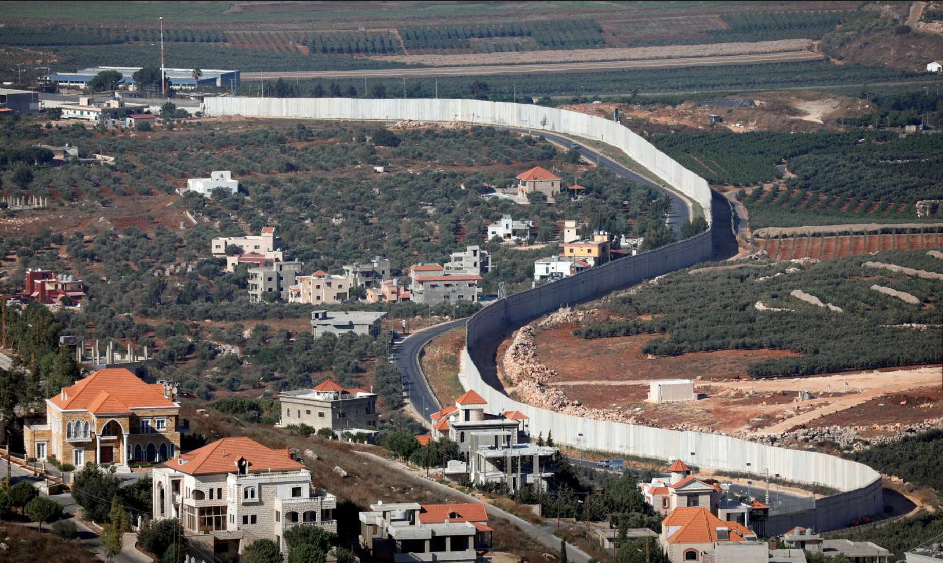 Israël liban. Lebanon border.