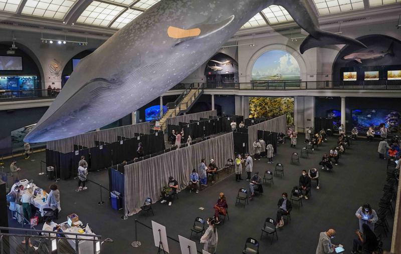 The Latest: Two-thirds of NY adults have at least one shot