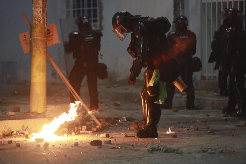 Rights group: Colombian police cause deaths of 20 protesters Rights group: Colombian police cause deaths of 20 protesters