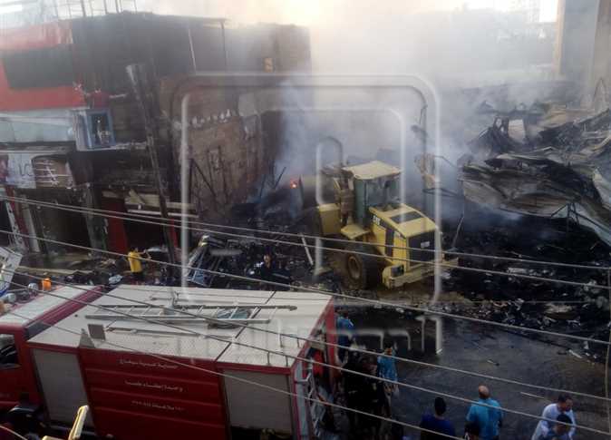 Photos: Fire breaks out at Sohag trade show, no injuries reported
