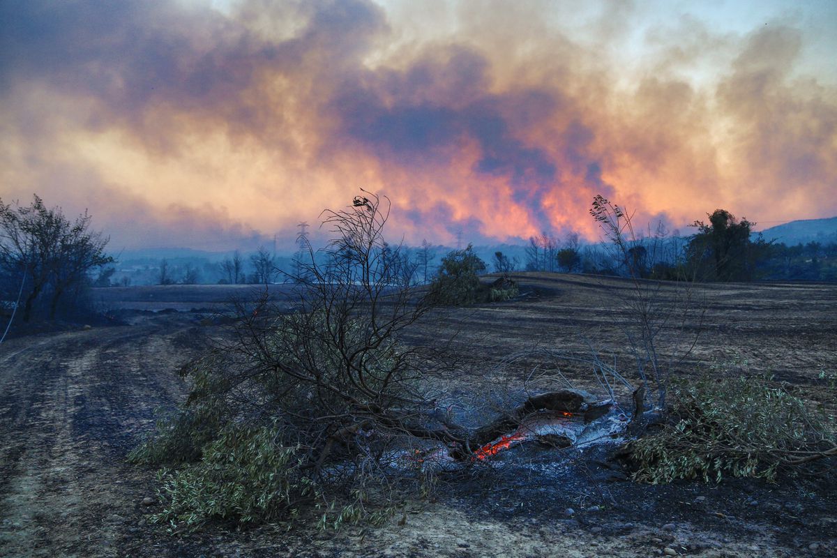 Residents flee as winds fan massive wildfire in southern Turkey