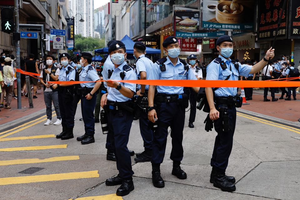 Hong Kong police arrest nine suspected of terrorist activities - Egypt ...