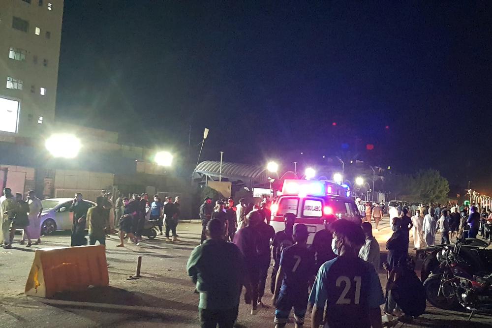 Iraqi health officials: 58 dead in fire at coronavirus ward