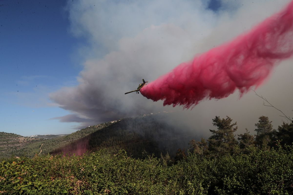 Wildfire in Jerusalem hills sends smoke clouds over city