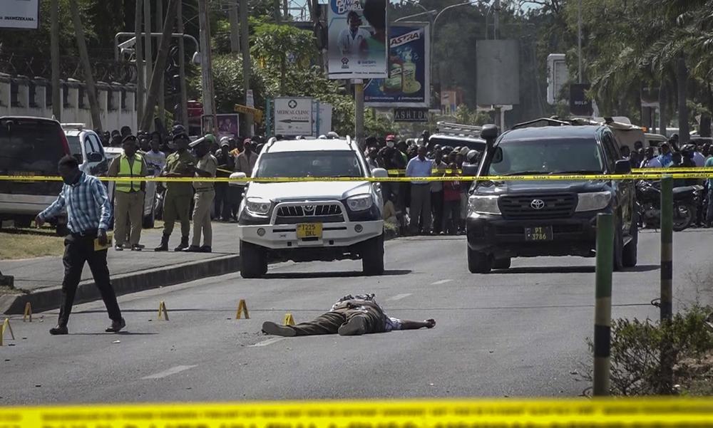 Tanzania says 5 dead in gun battle near French Embassy