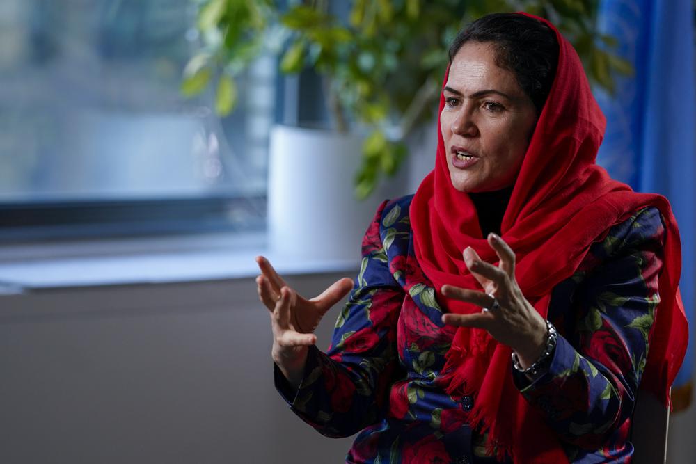 From exile, female former Afghan leader keeps fighting