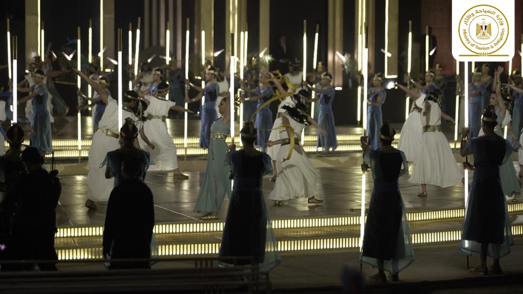 Dancers perform during the opening ceremony for the restored Avenue of the Sphinxes or Road of the Rams, a 3,000-year-old avenue that connects Luxor Temple with Karnak Temple, in Luxor, Egypt, November 25, 2021. 