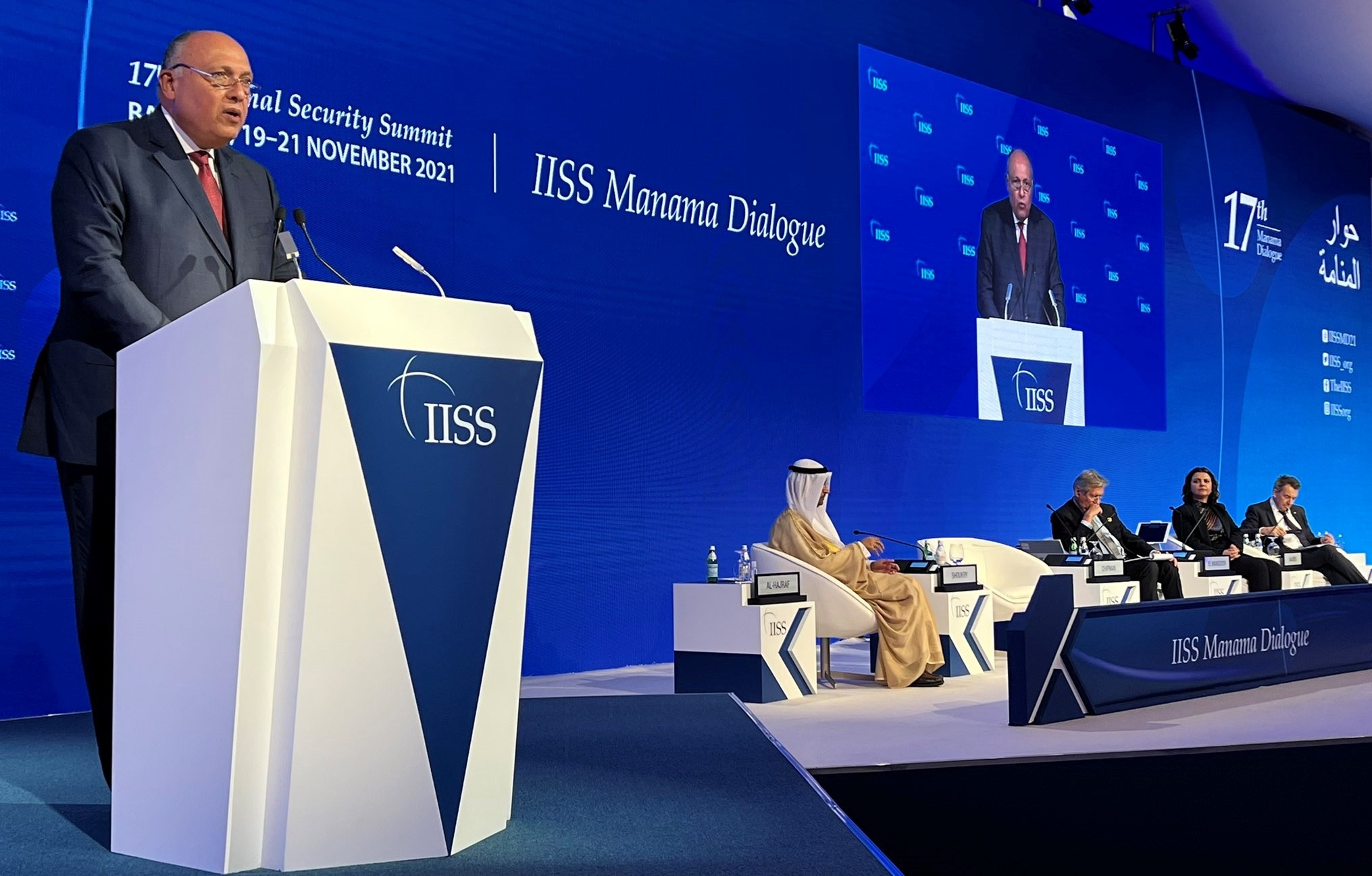 Egypt FM in Bahrain to participate in IISS Manama Dialogue