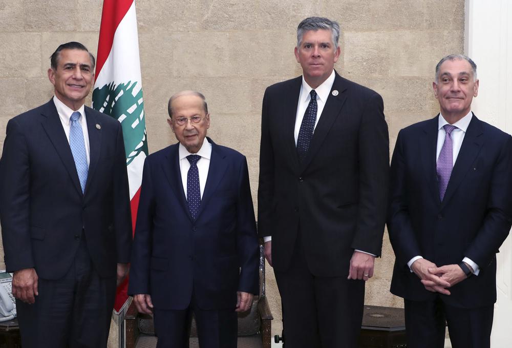 US congressmen in Lebanon over crippling economic crisis