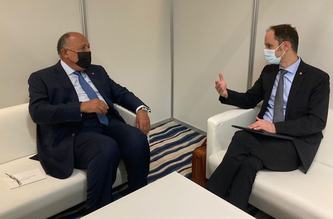 Egypt FM hold talks with Spanish, Hungarian, and Slovenian counterparts in Barcelona