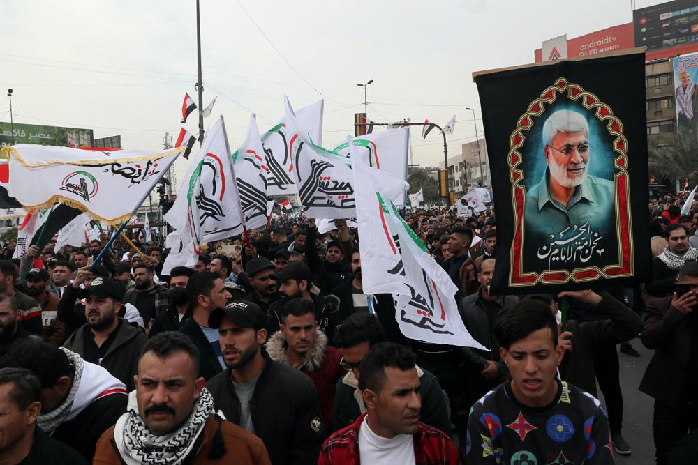 Rally in Baghdad on anniversary of Iranian general&rsquo;s death