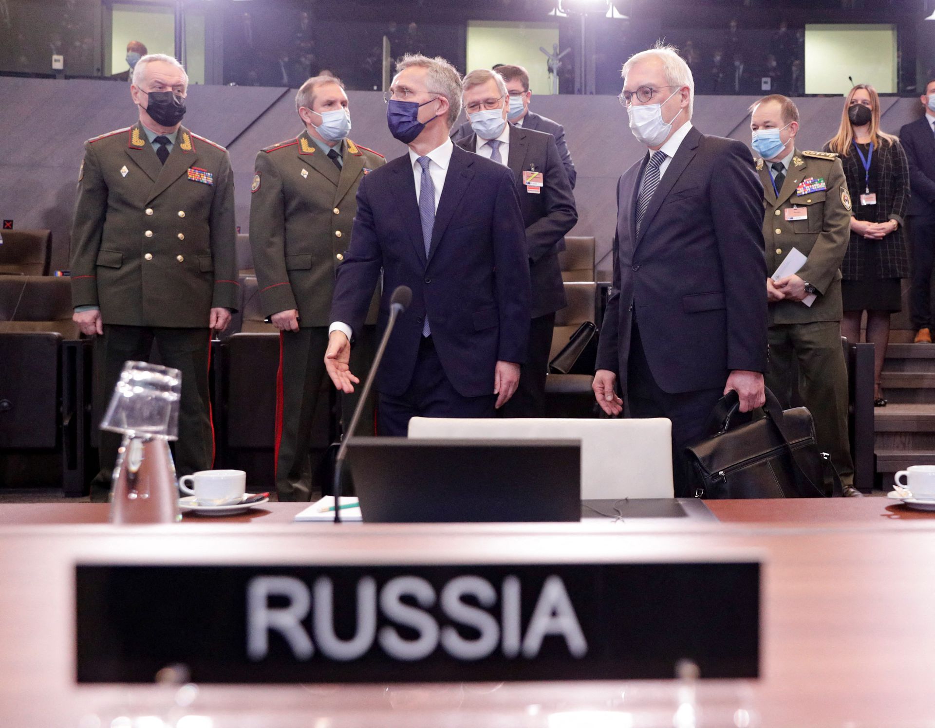 &lsquo;No ultimatums&rsquo;: Russia sets out security demands at NATO meeting