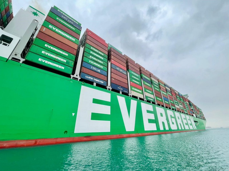 Worldwide leading container shipping company Evergreen notifies Suez Canal of return to the Red Sea