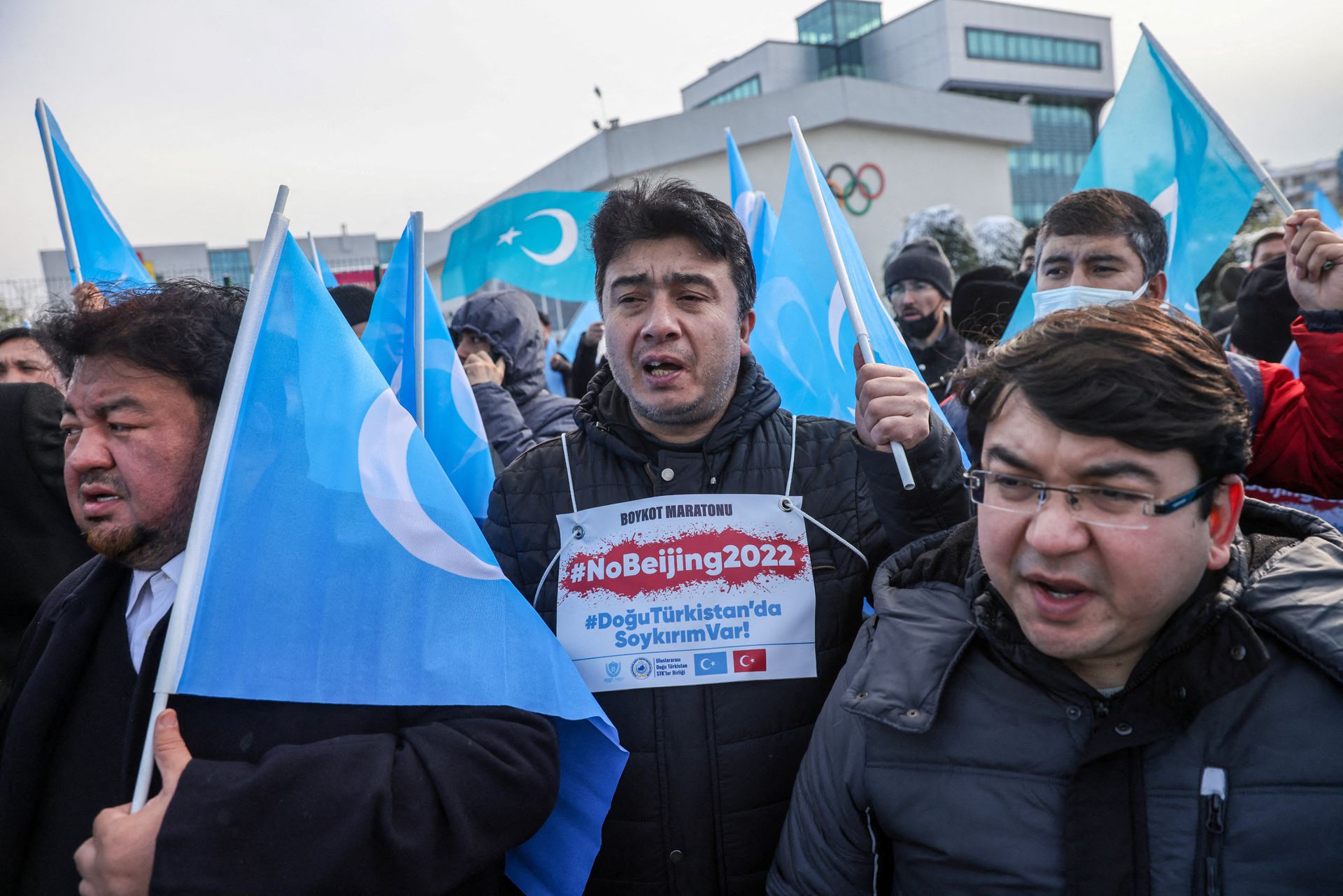 Uyghurs in Turkey call for boycott of Beijing Olympic Games - Egypt ...