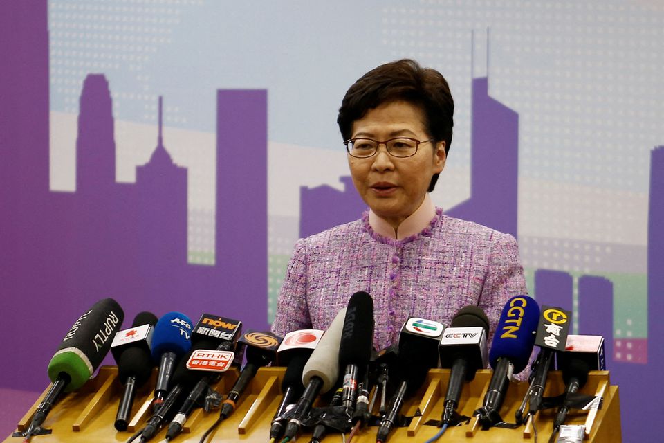 Hong Kong leader says she cannot accept claims press freedom faces ‘extinction’ Hong Kong leader says she cannot accept claims press freedom faces ‘extinction’