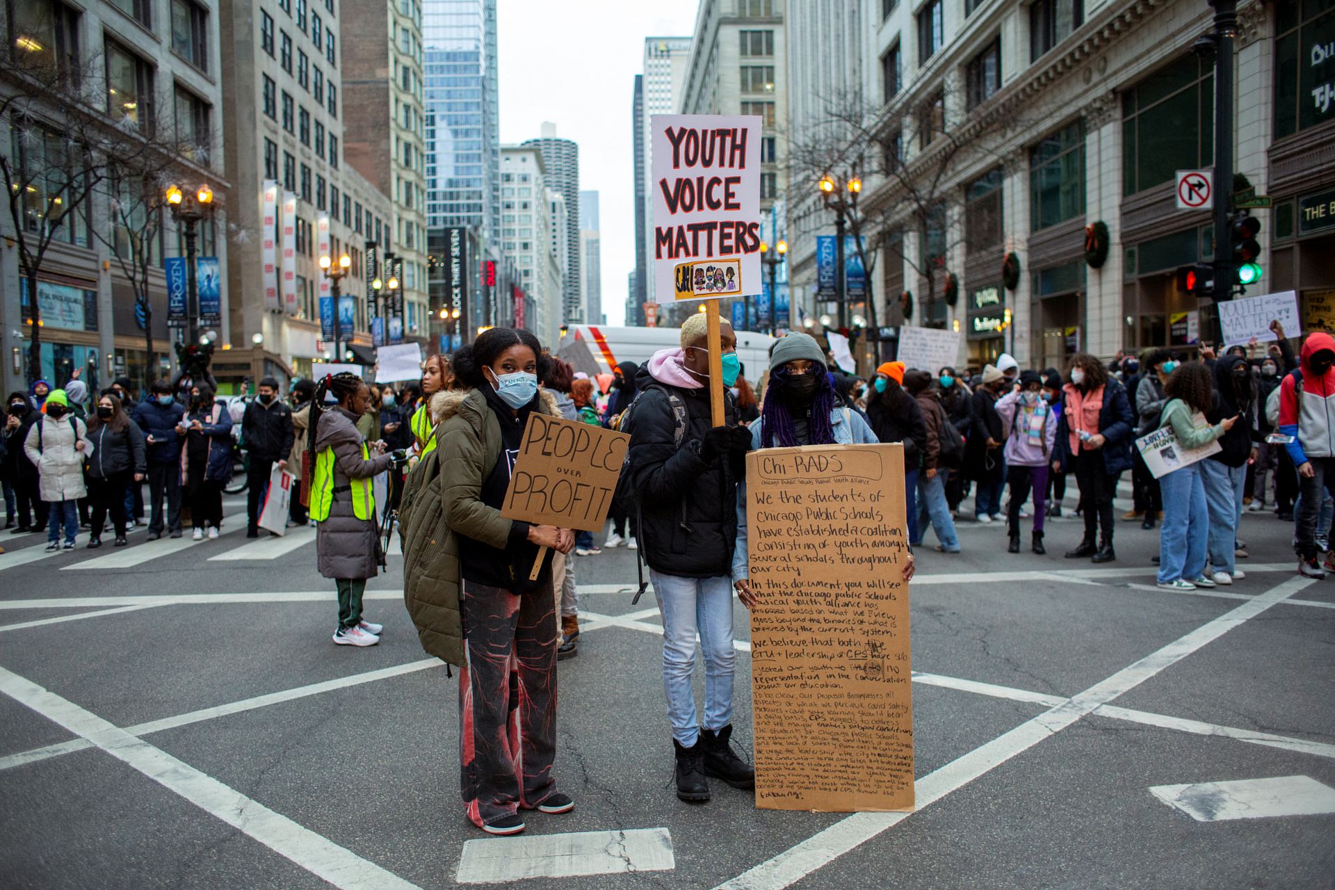 As Omicron fuels surge, US students stage walkouts to protest in-person ...