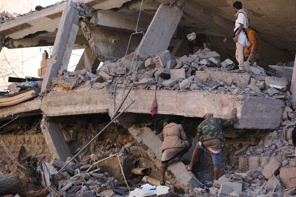 More than a dozen dead in coalition strikes on Yemen&rsquo;s Sanaa