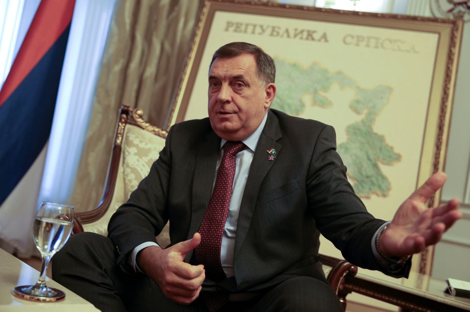 U.S. imposes new sanctions on Bosnian Serb leader Dodik