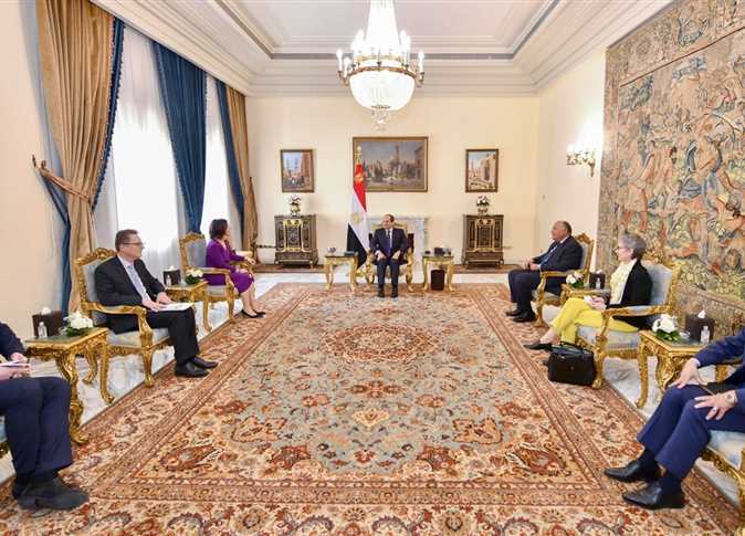 Egypt&rsquo;s Sisi holds talks with German Foreign Minister in Cairo