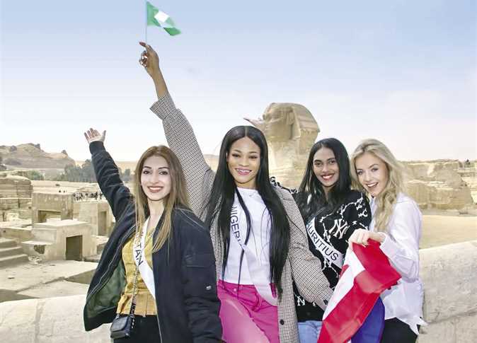 Photos: Miss Eco International 2022 contestants at the pyramids
