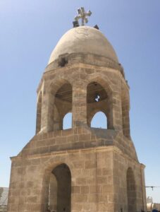 Jabal al-Tair monastery in Minya on Holy Family path in Egypt