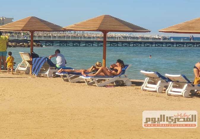 Tourists in the Red Sea resorts