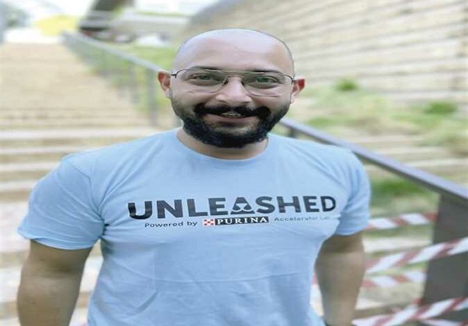 Vet Fady al-Azzouny who launched an application to connect animal owners in Egypt with vets