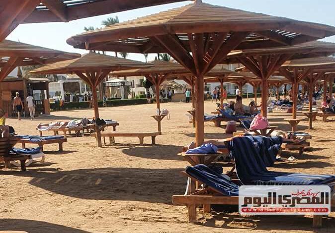 Tourists in the Red Sea resorts