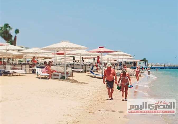 Tourists in the Red Sea resorts