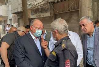 Cairo governor inspects 5-storey building collapse in Cairo’s Daher neighborhood Friday