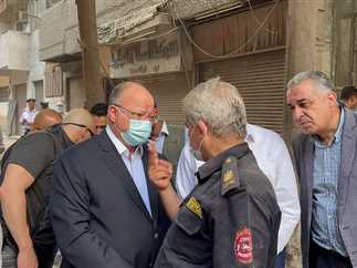 Cairo governor inspects 5-storey building collapse in Cairo’s Daher neighborhood Friday