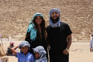 Giza Pyramids area hosts John Legend and his family
