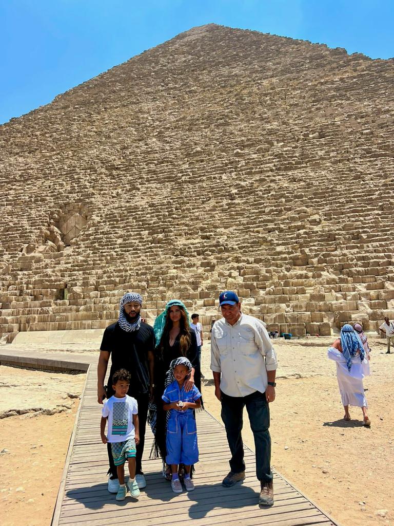 Giza Pyramids area hosts John Legend and his family