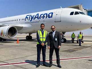 Hurghada International Airport received the first flight from Yerevan airport in Armenia via “Fly Arna” airlines