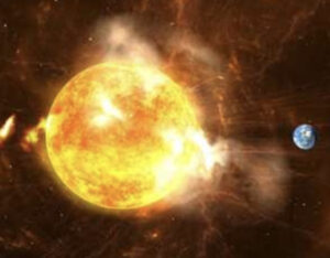 Large explosion behind sun could be seen from Earth this week