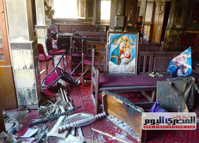 Armed Forces Engineering Authority begins restoring burned Abu Seifein Church