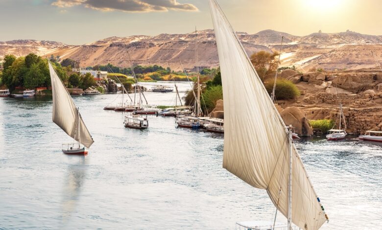 Nile in Egypt aswan Luxor