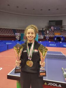 Hana Gouda tops U-19 women’s world rankings in table tennis