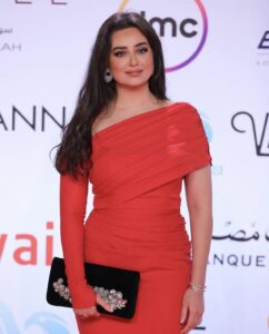 Actress Heba Magdy at the Cairo International Film Festival.