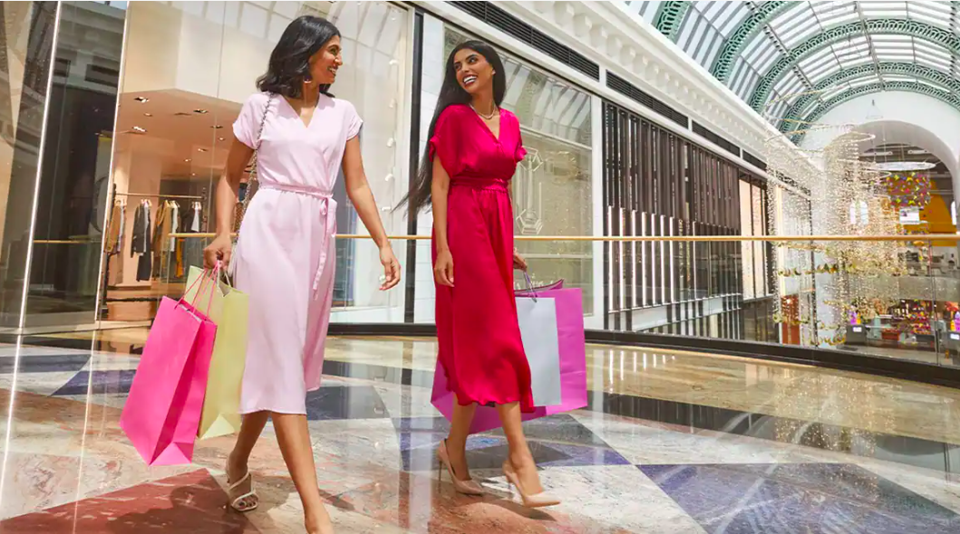 Shopping malls in Dubai.