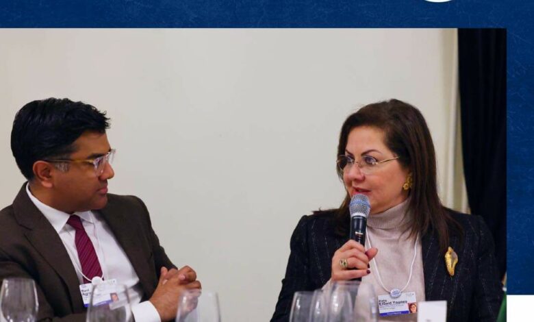 Egypt’s Minister of Planning and Economic Development Hala al-Saeed at the World Economic Forum