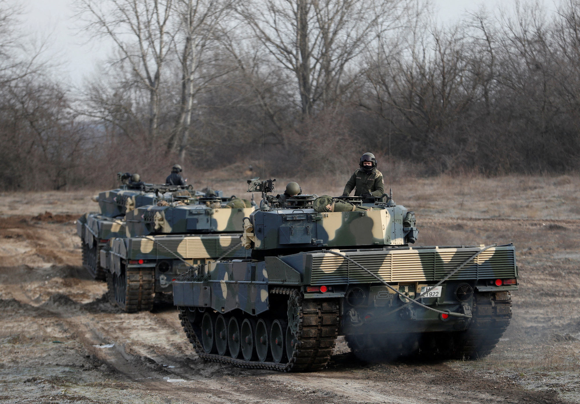 NATO forces put tanks through their paces, as Ukraine pins its hopes on Western-supplied armor