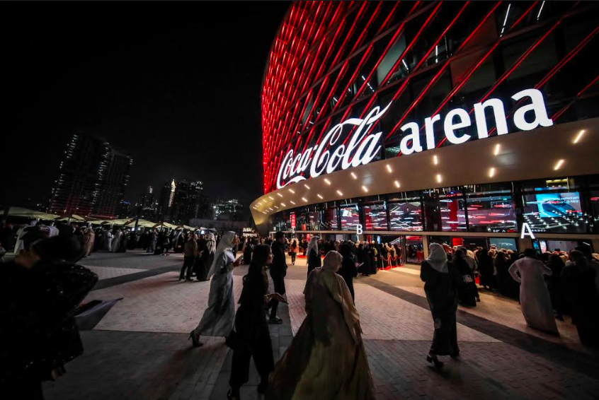 Coca-Cola arena in Dubai, UAE.