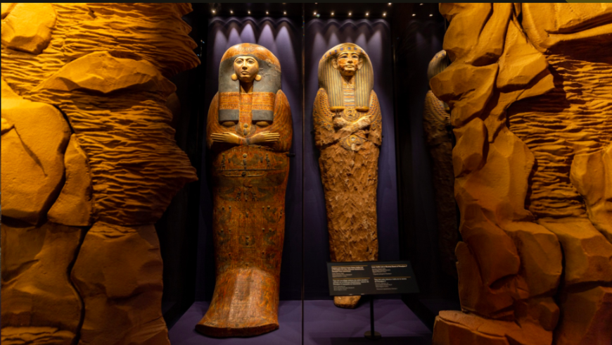 Ramses II exhibition - sarcophagi